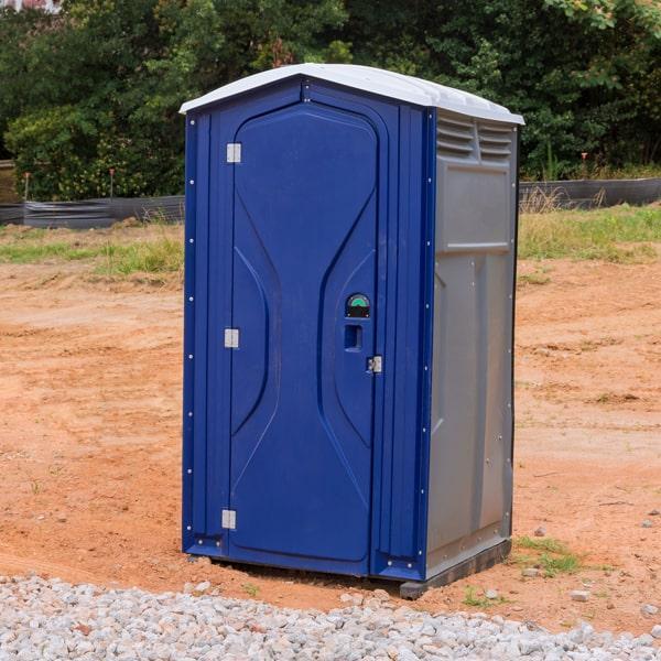 short-term portable restroom rentals are thoroughly cleaned and sanitized between rentals